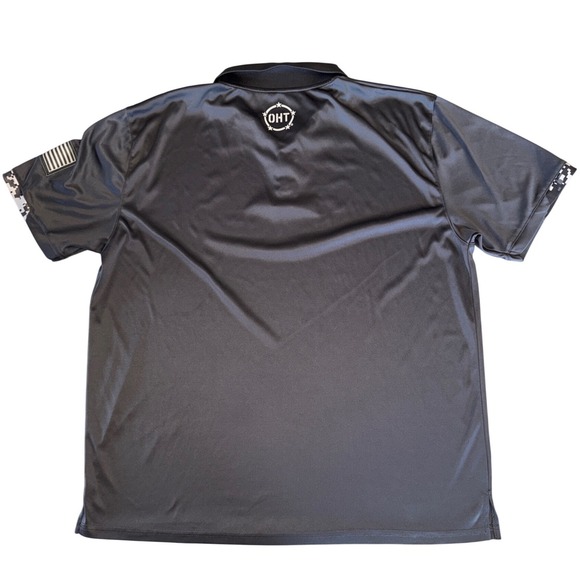 Colosseum Mens Oregon Ducks Polo Shirt XL Gray OHT USA Flag Golf Athletic - Picture 3 of 8